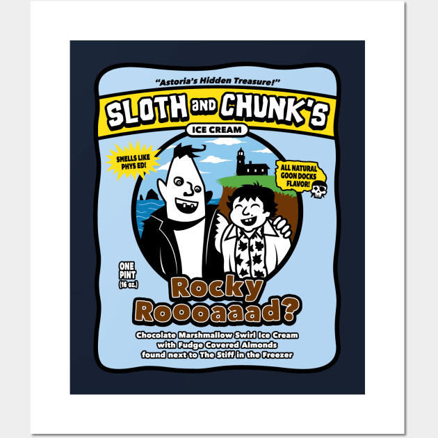 Sloth and Chunk's Ice Cream Wall Art by mikehandyart